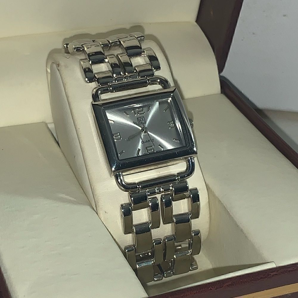 New York & Co Silvertone Quartz Watch